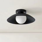 Modern Flush Mount Ceiling Light with Integrated LED & Rose Copper Finish for Stylish Ambiance