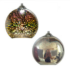 Modern Glass Pendant Light | 3D Colorful Fireworks Design with Adjustable Chain for Vibrant Kitchen Pendant Lighting