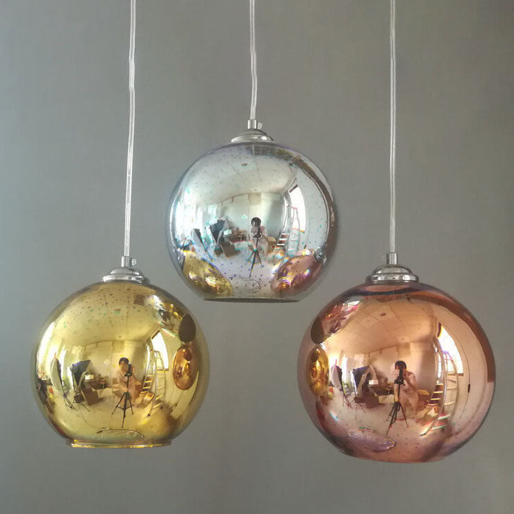 Modern Glass Pendant Light | 3D Colorful Fireworks Design with Adjustable Chain for Vibrant Kitchen Pendant Lighting