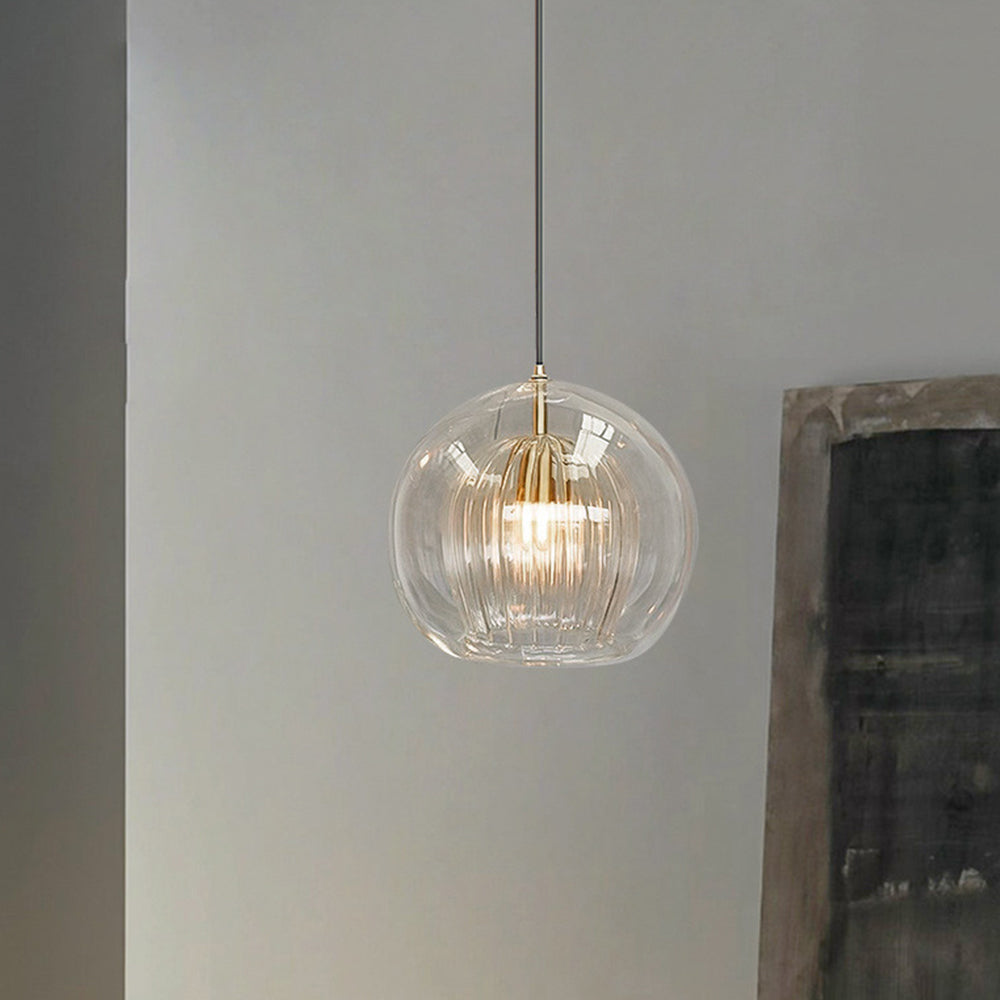 Modern Glass Pendant Light with Dimmable Three-Color Switch | Stylish Kitchen Pendant Lighting for Versatile Ambiance