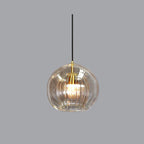 Modern Glass Pendant Light with Dimmable Three-Color Switch | Stylish Kitchen Pendant Lighting for Versatile Ambiance