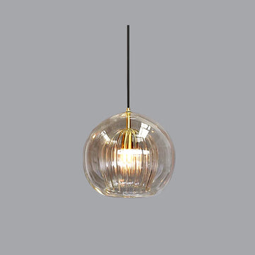 Modern Glass Pendant Light with Dimmable Three-Color Switch | Stylish Kitchen Pendant Lighting for Versatile Ambiance