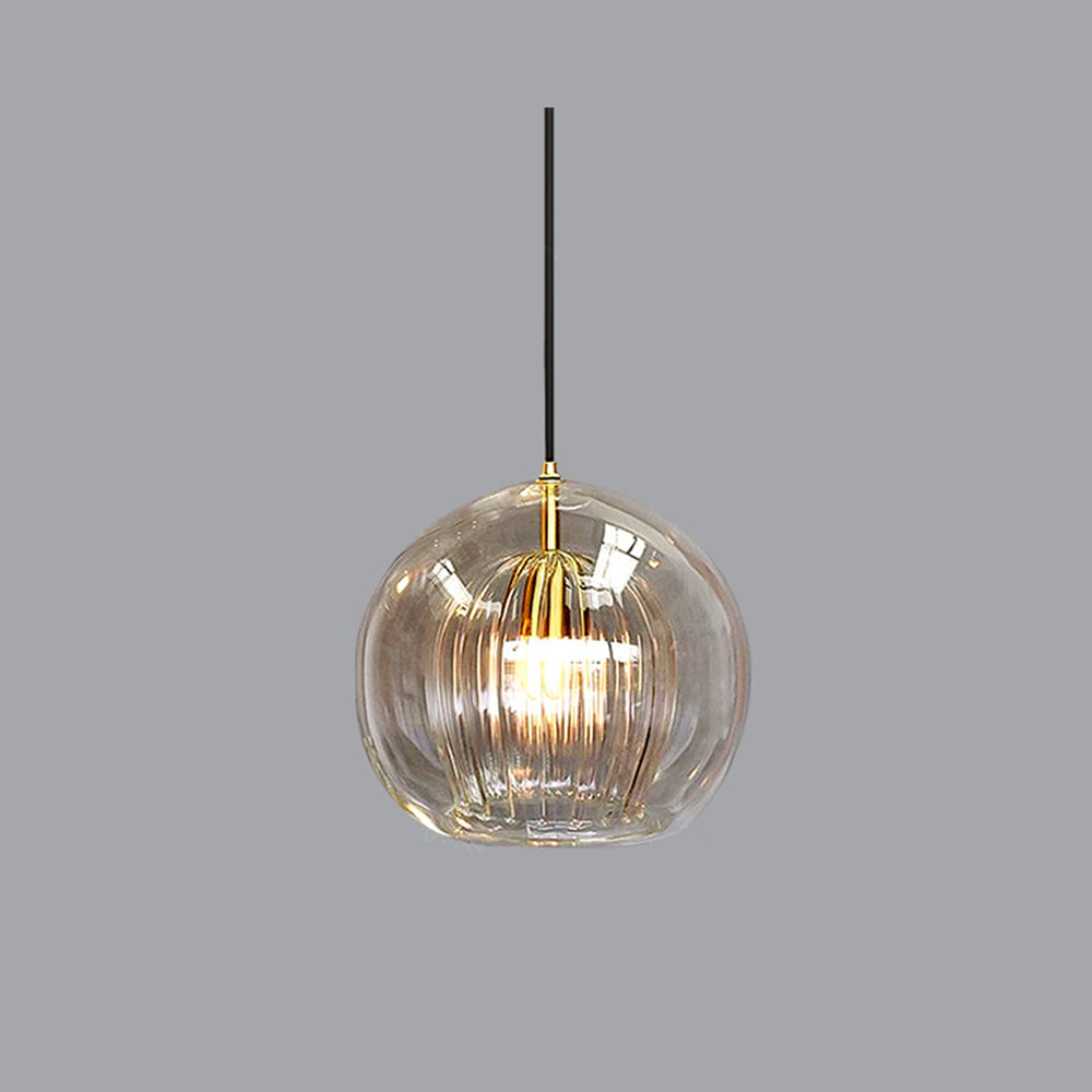 Modern Glass Pendant Light with Dimmable Three-Color Switch | Stylish Kitchen Pendant Lighting for Versatile Ambiance