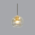 Modern Glass Pendant Light with Dimmable Three-Color Switch | Stylish Kitchen Pendant Lighting for Versatile Ambiance