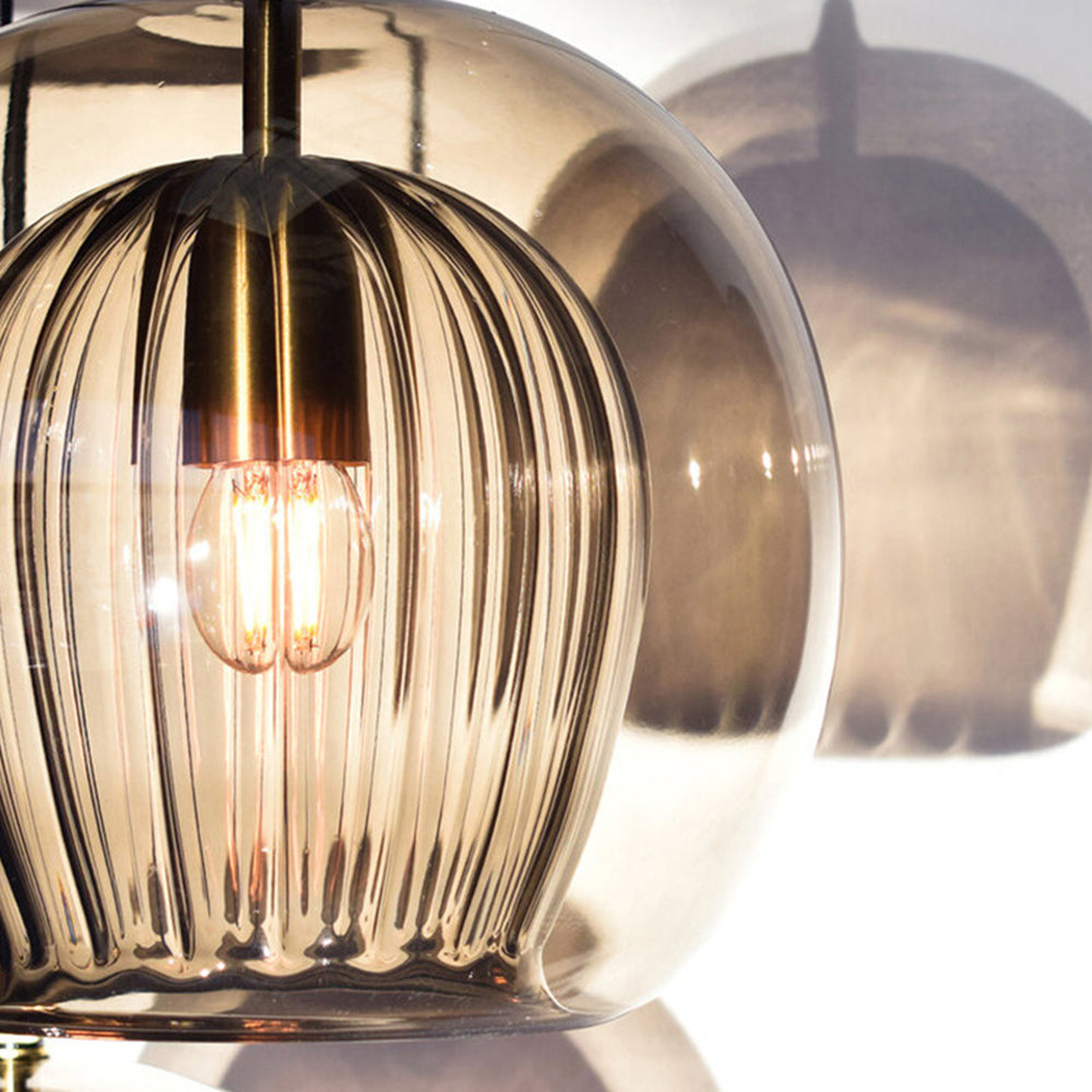 Modern Glass Pendant Light with Dimmable Three-Color Switch | Stylish Kitchen Pendant Lighting for Versatile Ambiance