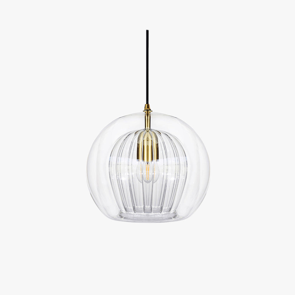 Modern Glass Pendant Light with Dimmable Three-Color Switch | Stylish Kitchen Pendant Lighting for Versatile Ambiance