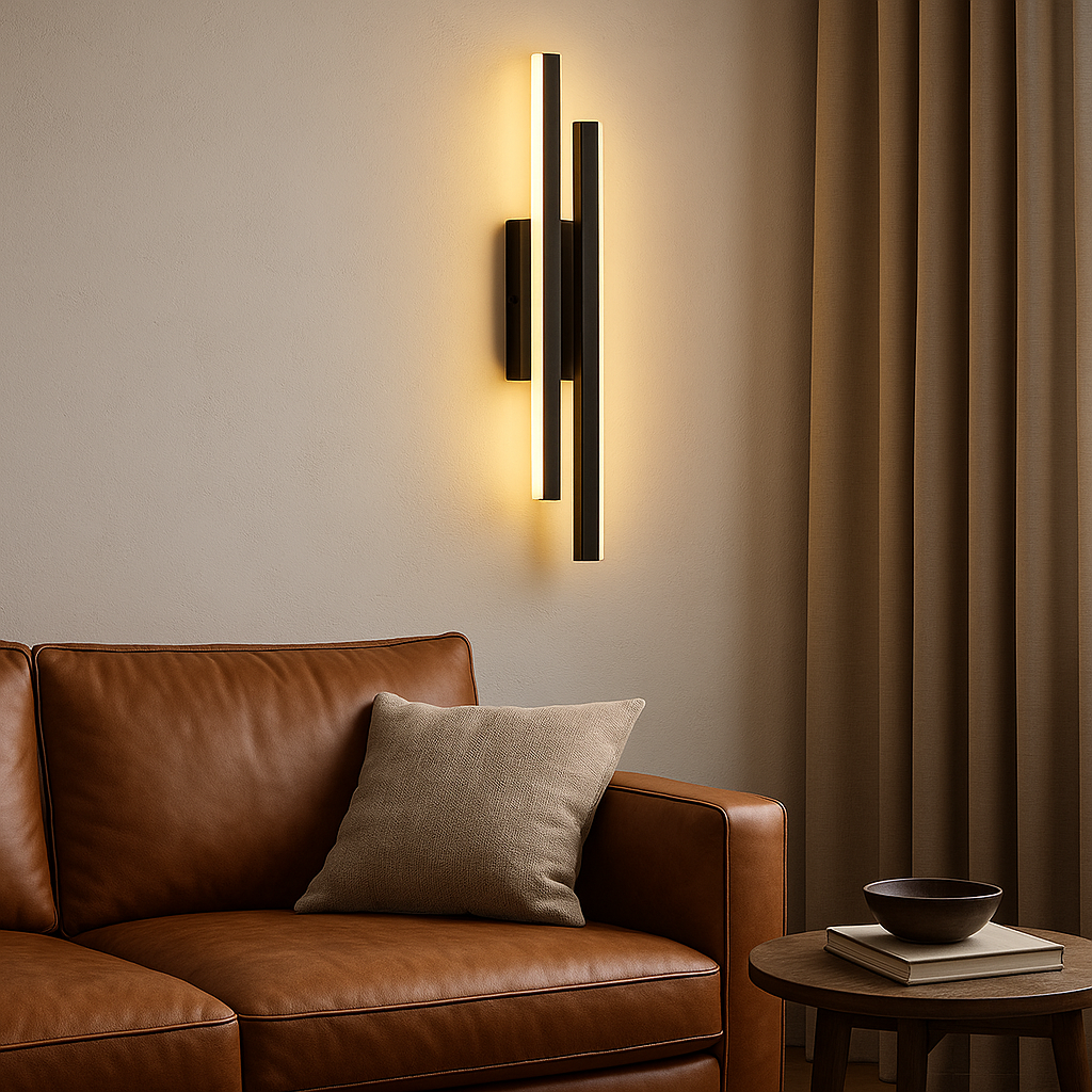 Modern LED Wall Sconce Light with Dimmable Warm Glow | Minimalist Design for Cozy Ambiance