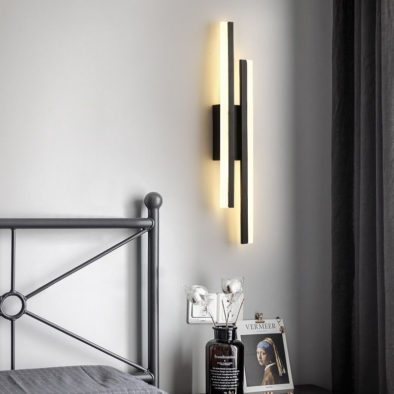 Modern LED Wall Sconce Light with Dimmable Warm Glow | Minimalist Design for Cozy Ambiance