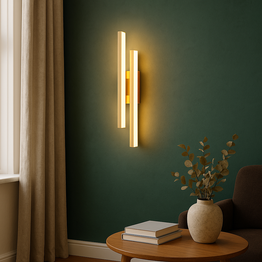 Modern LED Wall Sconce Light with Dimmable Warm Glow | Minimalist Design for Cozy Ambiance