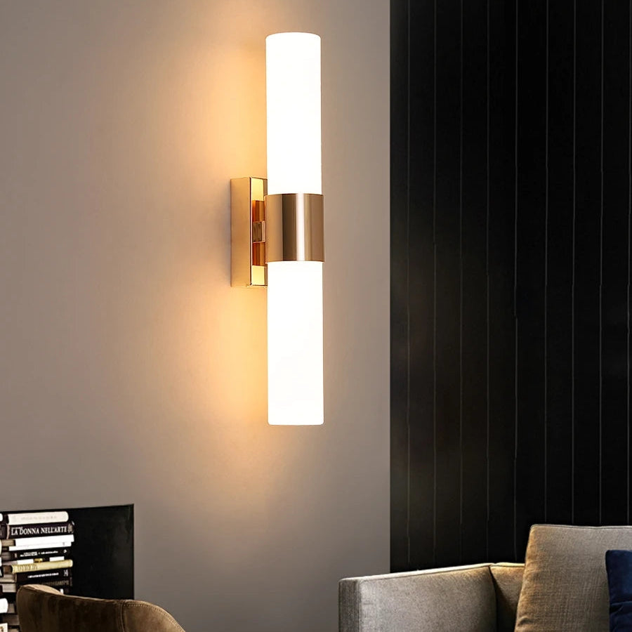 Modern LED Wall Sconce Lighting with Adjustable Color Temperature | Elegant Gold Finish for Timeless Ambiance