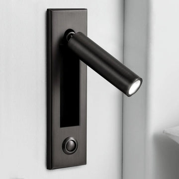 Modern LED Wall Sconce Lighting with Adjustable Spotlight for Enhanced Reading