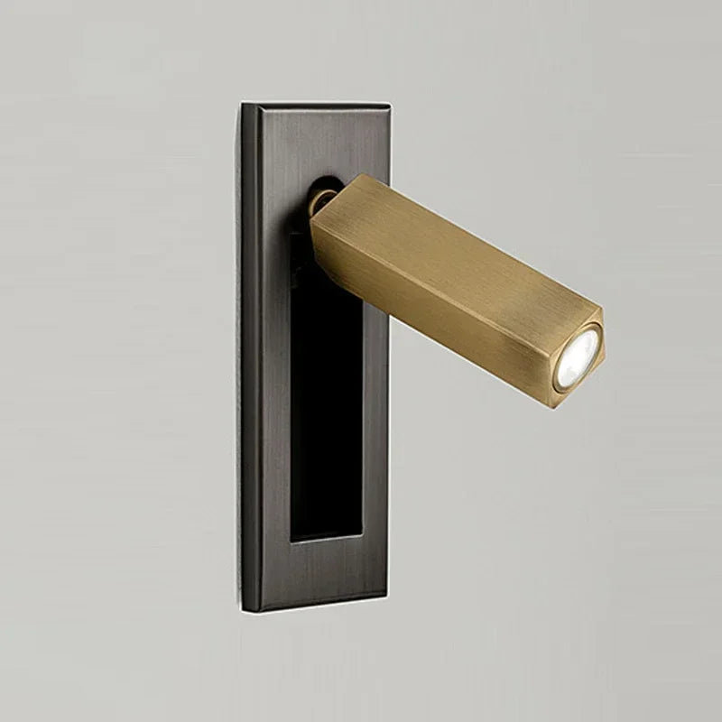 Modern LED Wall Sconce Lighting with Adjustable Spotlight for Enhanced Reading
