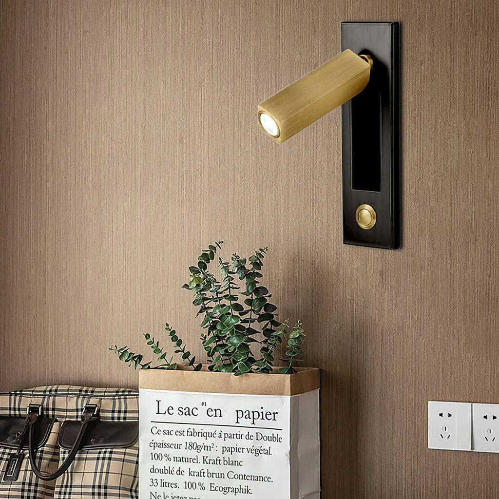 Modern LED Wall Sconce Lighting with Adjustable Spotlight for Enhanced Reading