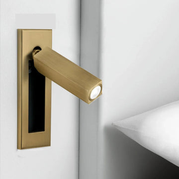 Modern LED Wall Sconce Lighting with Adjustable Spotlight for Enhanced Reading