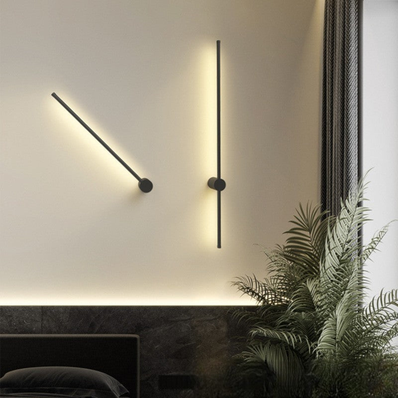 Modern Linear Wall Light | Sleek Iron & Acrylic Design with Soft LED Illumination for Contemporary Spaces