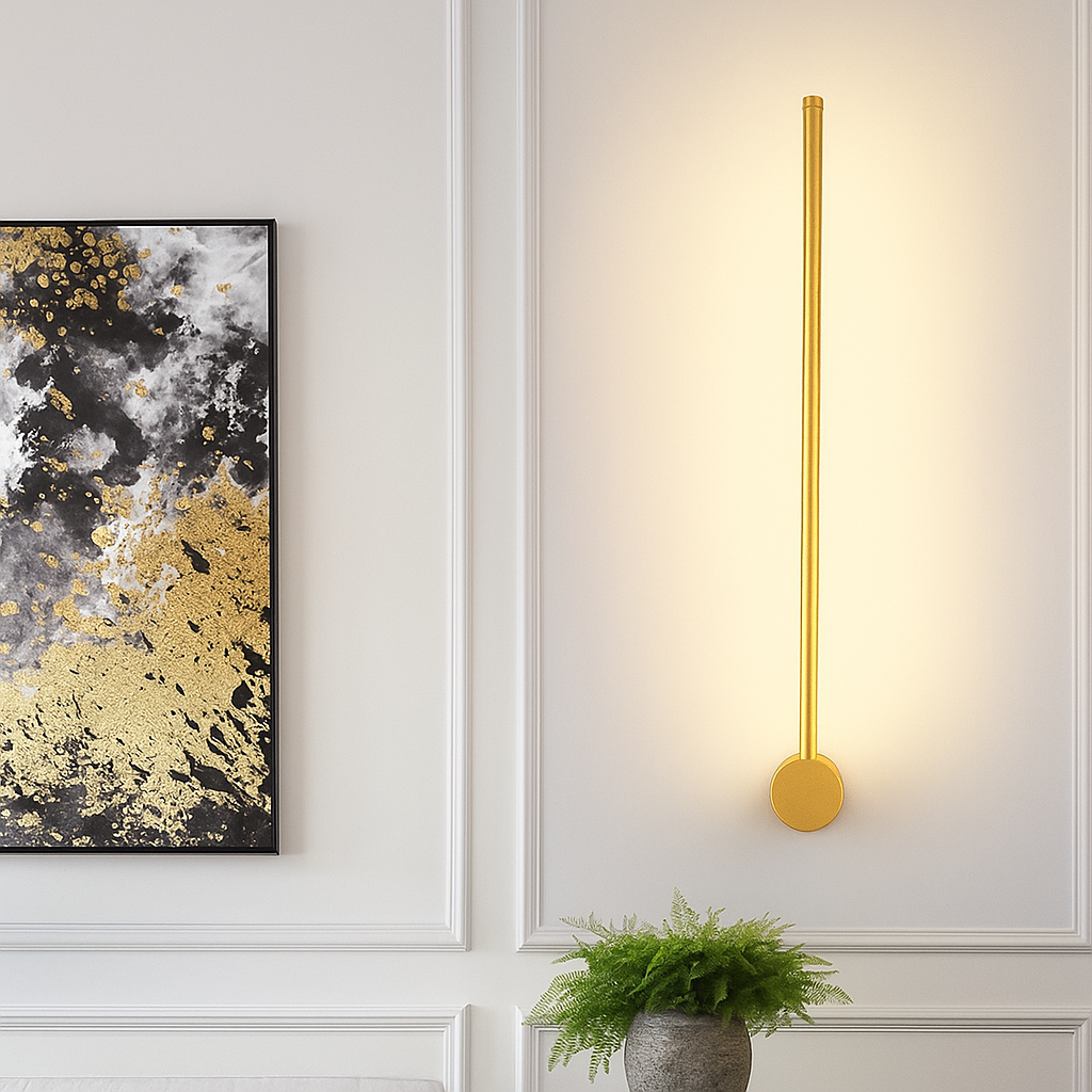 Modern Linear Wall Light | Sleek Iron & Acrylic Design with Soft LED Illumination for Contemporary Spaces