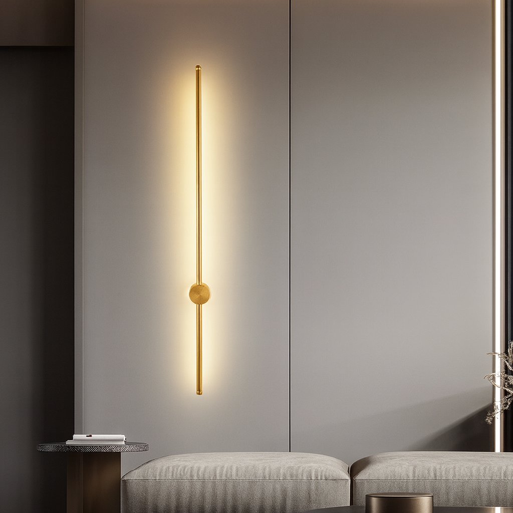 Modern Linear Wall Light | Sleek Iron & Acrylic Design with Soft LED Illumination for Contemporary Spaces