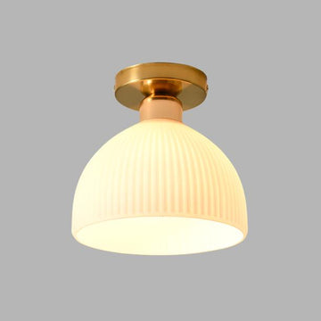 Modern Milky White Flush Mount Ceiling Light with Dimmable Soft Glow | Elegant Illumination for Cozy Spaces