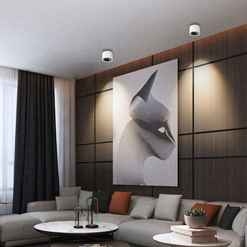 Modern Minimalist | Flush Mount Ceiling Light with Adjustable LED | Sleek Design for Elegant Illumination
