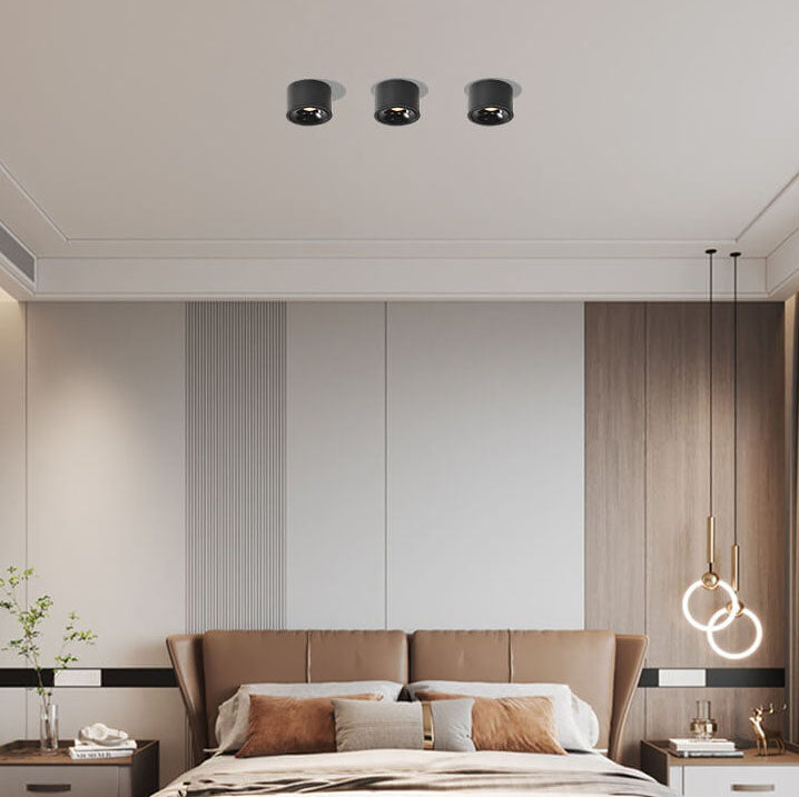 Modern Minimalist | Flush Mount Ceiling Light with Adjustable LED | Sleek Design for Elegant Illumination