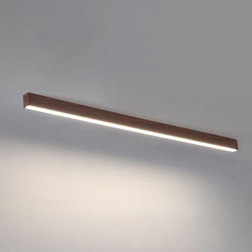 Modern Minimalist | Flush Mount Ceiling Light with Wood Grain Finish | Sleek Design for Elegant Living Spaces