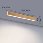 Modern Minimalist | Flush Mount Ceiling Light with Wood Grain Finish | Sleek Design for Elegant Living Spaces