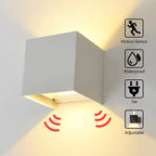 Modern Motion Sensor Outdoor Wall Light with Adjustable Beam | Weatherproof Design for Enhanced Safety and Convenience