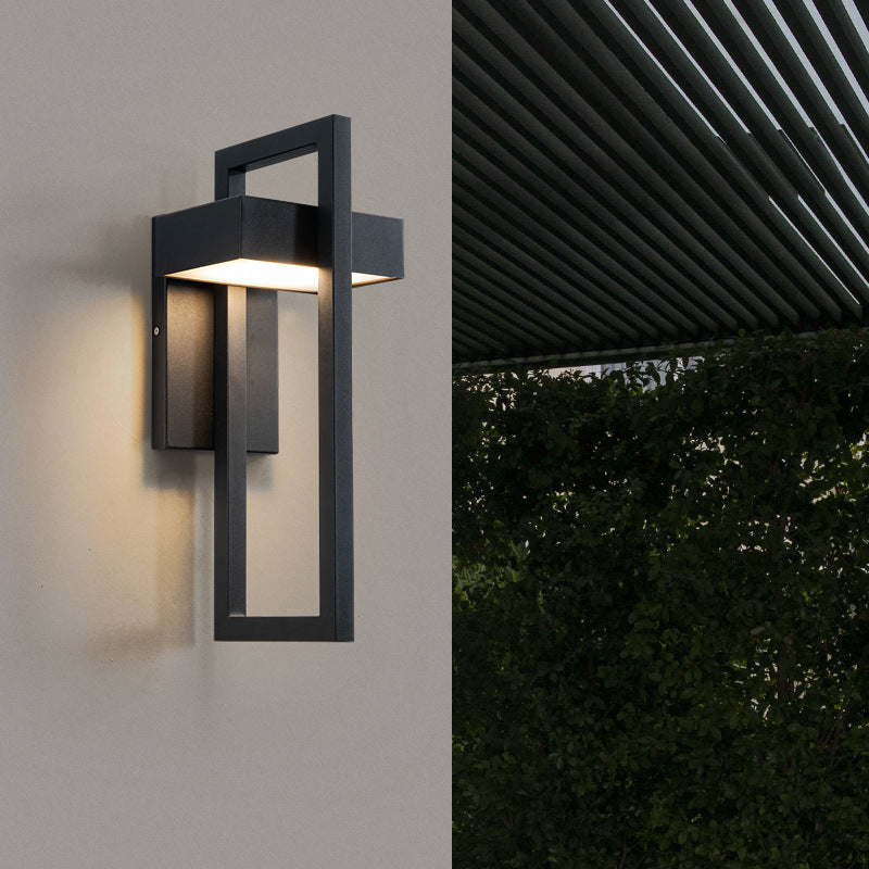 Modern Outdoor Wall Sconce, LED Waterproof IP65, Stainless Steel, Warm Cool