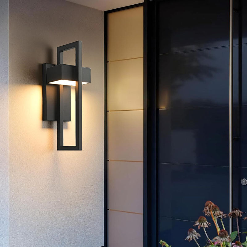 Modern Outdoor Wall Sconce, LED Waterproof IP65, Stainless Steel, Warm Cool