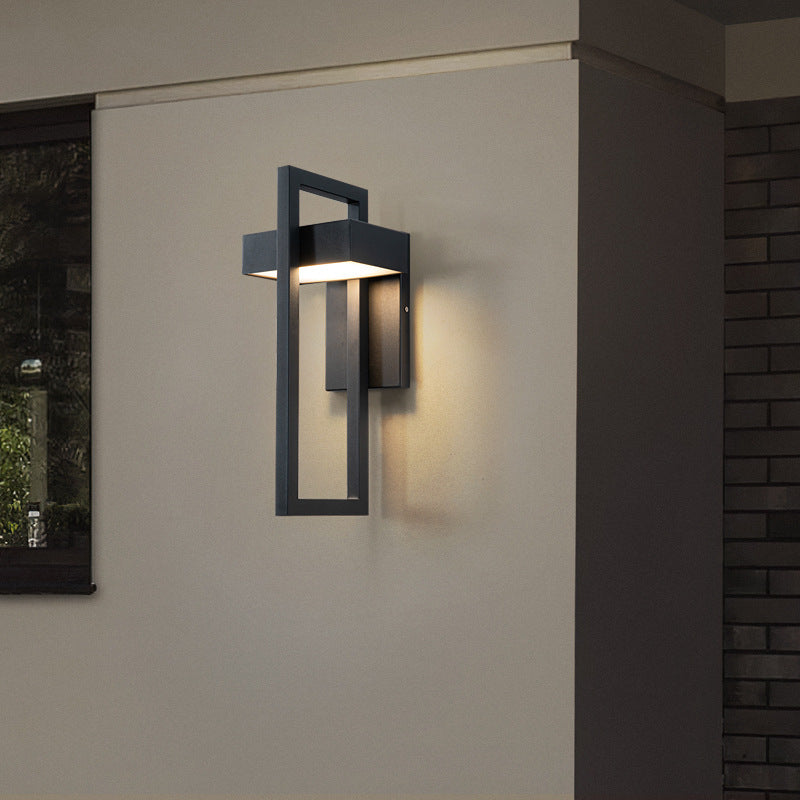 Modern Outdoor Wall Sconce, LED Waterproof IP65, Stainless Steel, Warm Cool