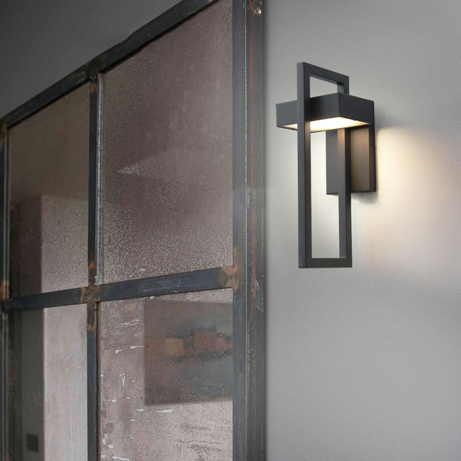 Modern Outdoor Wall Sconce, LED Waterproof IP65, Stainless Steel, Warm Cool