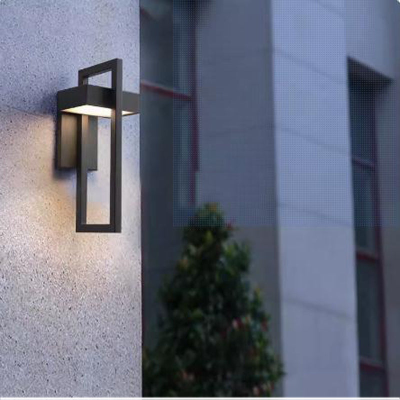 Modern Outdoor Wall Sconce, LED Waterproof IP65, Stainless Steel, Warm Cool