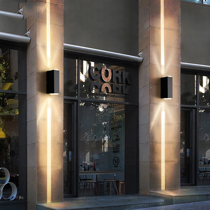 Modern Outdoor Wall Sconce | Rectangular LED Design with IP65 Weatherproof | Durable Illumination for Exterior Spaces