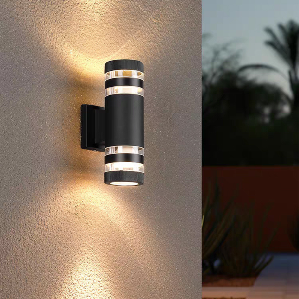 Modern Outdoor Wall Sconce with Up Down LED Lighting | Waterproof Design for Stylish Exterior Illumination