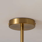 Modern Retro | Glass Pendant Light with Electroplated Copper Finish | Stylish Kitchen Pendant Lighting for Home Decor