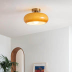 Modern Retro | Glass Pendant Light with Electroplated Copper Finish | Stylish Kitchen Pendant Lighting for Home Decor