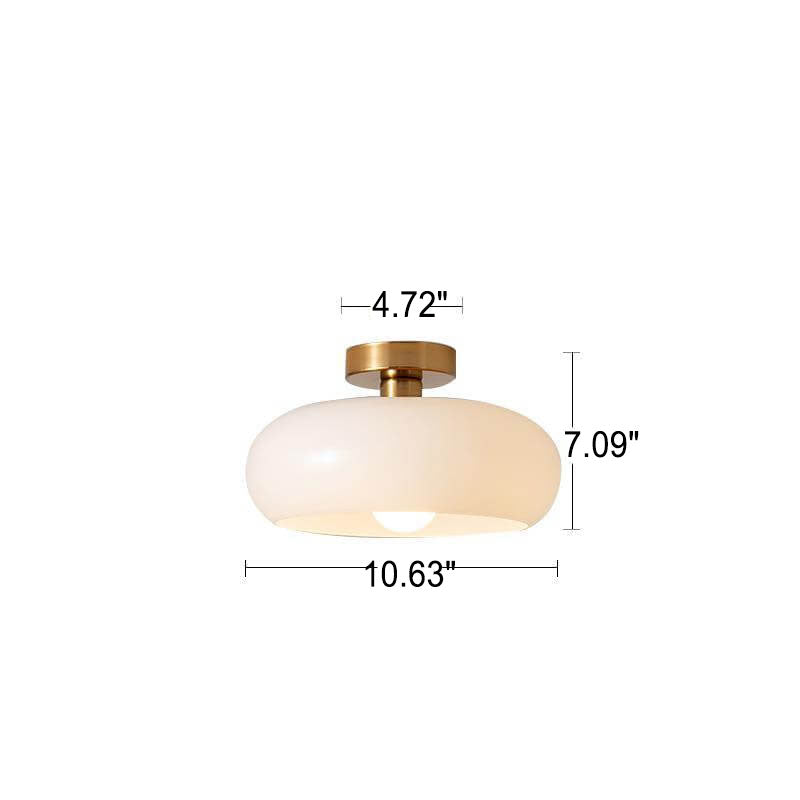 Modern Retro | Glass Pendant Light with Electroplated Copper Finish | Stylish Kitchen Pendant Lighting for Home Decor