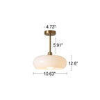 Modern Retro | Glass Pendant Light with Electroplated Copper Finish | Stylish Kitchen Pendant Lighting for Home Decor
