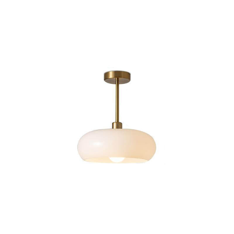 Modern Retro | Glass Pendant Light with Electroplated Copper Finish | Stylish Kitchen Pendant Lighting for Home Decor