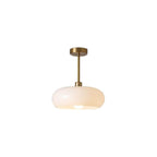 Modern Retro | Glass Pendant Light with Electroplated Copper Finish | Stylish Kitchen Pendant Lighting for Home Decor