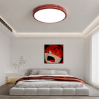 Modern Round Flush Mount Ceiling Light with Energy-Efficient LED | Sleek Design for Ambient Illumination