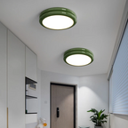 Modern Round Flush Mount Ceiling Light with Energy-Efficient LED | Sleek Design for Ambient Illumination