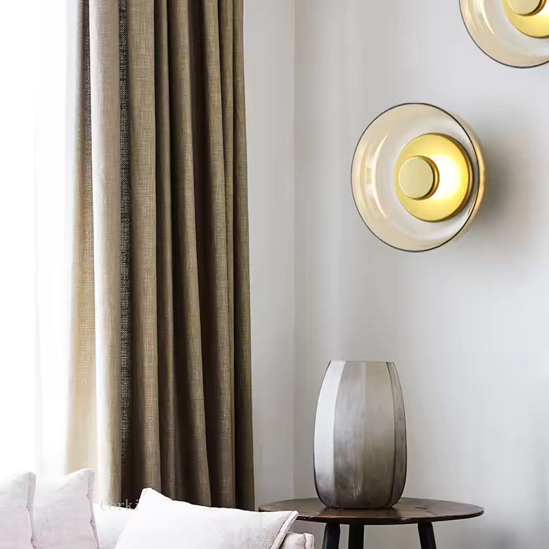 Modern Smoked Glass Flush Mount Ceiling Light with Integrated LED | Cozy Ambiance for Living Rooms and Hallways