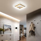 Modern Square Flush Mount Ceiling Light with Adjustable Brightness | Stylish LED Illumination for Any Room