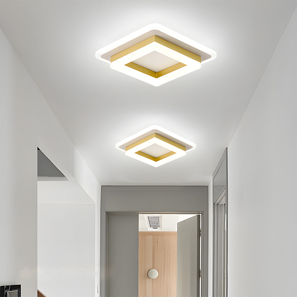 Modern Square Flush Mount Ceiling Light with Adjustable Brightness | Stylish LED Illumination for Any Room