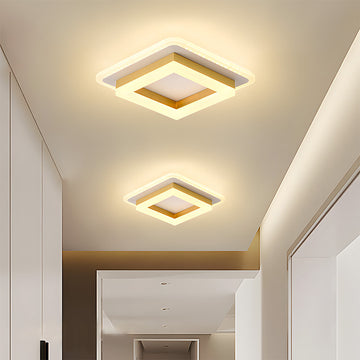 Modern Square Flush Mount Ceiling Light with Adjustable Brightness | Stylish LED Illumination for Any Room