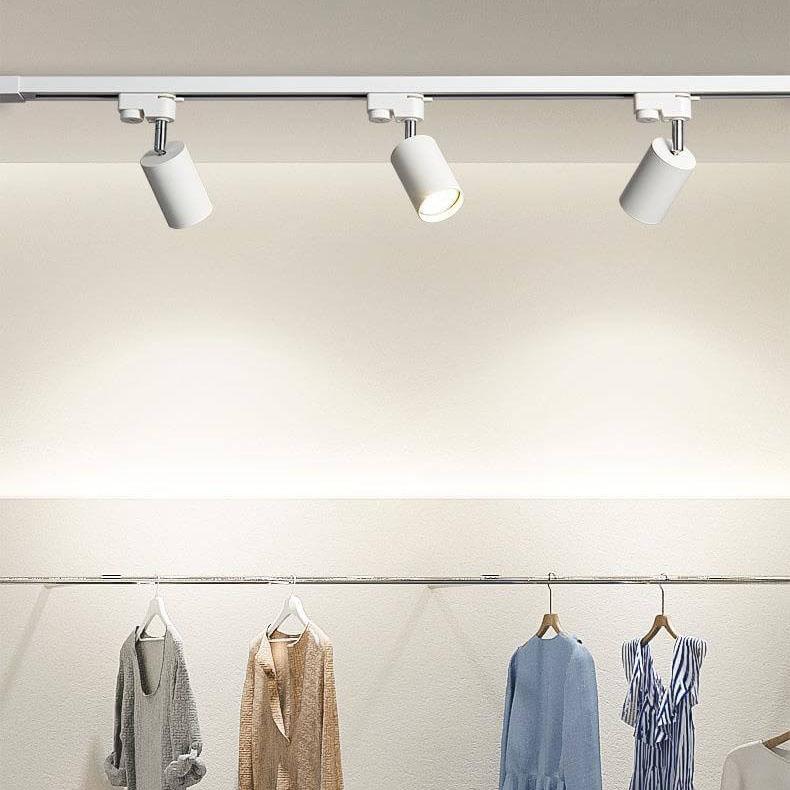 LED Track Lighting, Adjustable Tubular Fixtures, Dimmable, Black White Gold