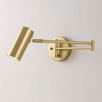 Modern Wall Sconces | Adjustable Swing Arm Wall Lamp with Sleek Iron Design | Versatile Lighting for Home Decor