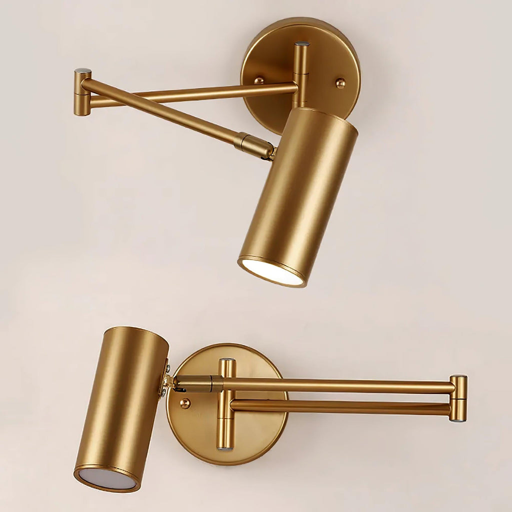 Modern Wall Sconces | Adjustable Swing Arm Wall Lamp with Sleek Iron Design | Versatile Lighting for Home Decor