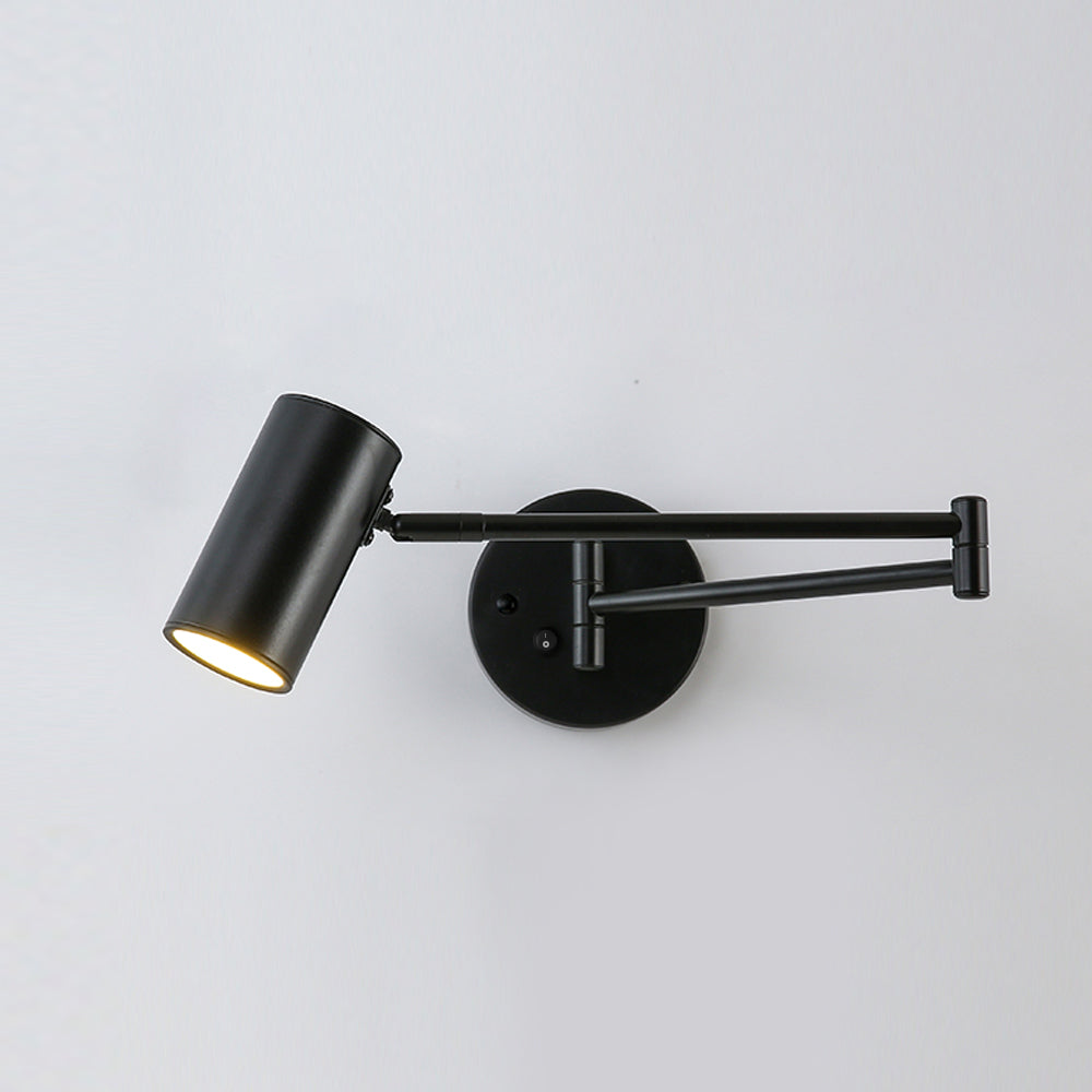 Modern Wall Sconces | Adjustable Swing Arm Wall Lamp with Sleek Iron Design | Versatile Lighting for Home Decor